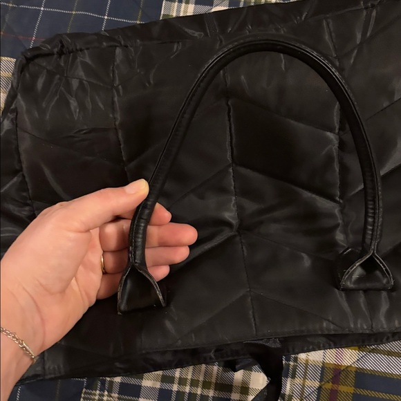 Black Quilted Women’s Tote Bag - Picture 6 of 7